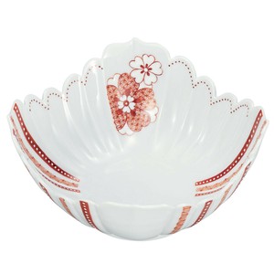 Kutani ware Main Dish Bowl Hana Komon 6-go Made in Japan