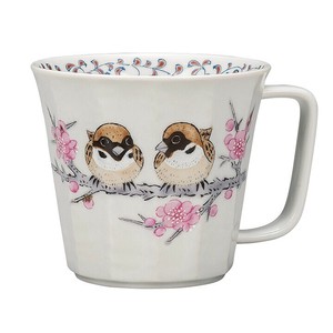 Kutani ware Mug Sparrow Made in Japan