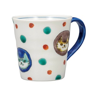 Kutani ware Mug Cat Made in Japan