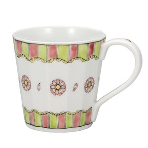 Kutani ware Mug Pink Made in Japan