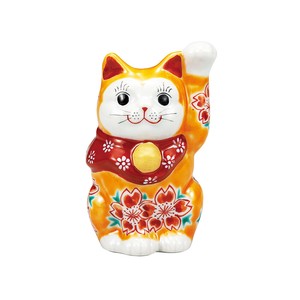 九谷烧 动物摆饰 橘色/桔色 日本制造