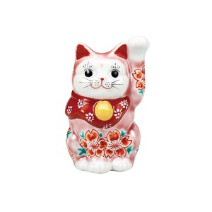 Kutani ware Animal Ornament Pink Made in Japan