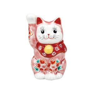 Kutani ware Animal Ornament Pink Made in Japan