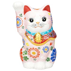Kutani ware Animal Ornament Pink Made in Japan