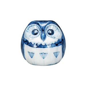Kutani ware Animal Ornament Owl Made in Japan
