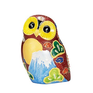 Kutani ware Animal Ornament Owl Made in Japan