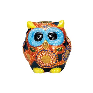 Kutani ware Animal Ornament Owl Made in Japan