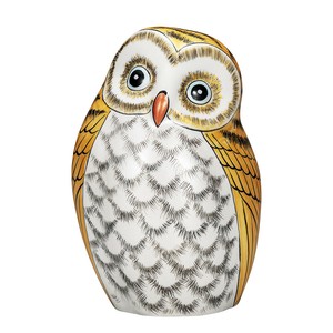 Kutani ware Animal Ornament Owl Made in Japan
