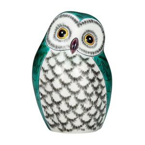 Kutani ware Animal Ornament Owl Made in Japan