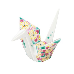 Kutani ware Animal Ornament Sakura Made in Japan