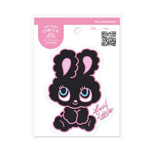 Stickers BIG Stickers Black bunny