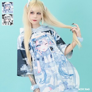 连帽衫 短袖 女孩 原宿系 粉彩