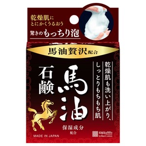 明色うるおい泡美人　馬油石鹸　80G