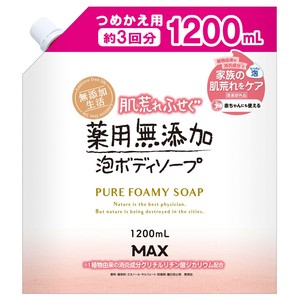 肌荒れふせぐ薬用無添加泡BS詰替大容量1200ML