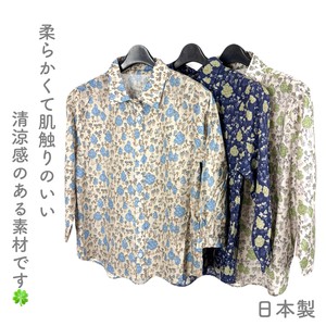 衬衫 衬衫 7分袖 日本制造