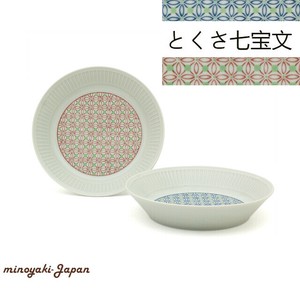 セット商品　とくさ七宝文　ペアプレートセット　美濃焼　日本製