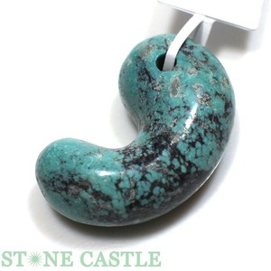 ☆一点物☆【置き石】古代勾玉 天然ターコイズ (アメリカ産) 約20x30mm No.25 【天然石 パワーストーン】