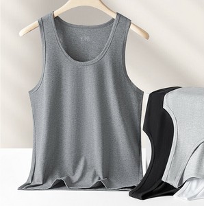 タンクトップ 薄手 無地 快適 メンズ ファッション  BQ7666