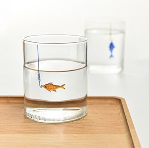コーヒーカップ   耐熱 可愛い魚  クリエイティブレリーフ  ガラス キッチン雑貨  BQ7695