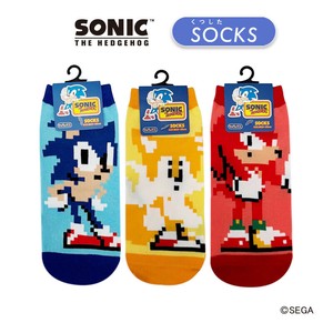 レディース靴下 "ソニック" テイルズ　ナックルズ　エッグマン