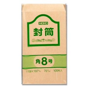 シモジマ HEIKO(ヘイコー) 007521200 ヘイコー クラフト封筒 角8 70G 100枚