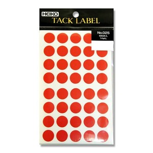 シモジマ HEIKO(ヘイコー) 007062643 タックラベル No.025 Φ14 680片入 1束