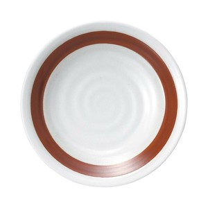 光洋陶器 花伝 赤帯 リップル8.5皿 53114002
