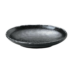 光洋陶器 花伝 ゆず黒耀 石目小判皿 大 51535096
