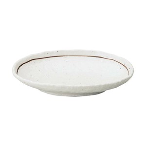 光洋陶器 花伝 粉引ライン 石目小判皿 大 51522096