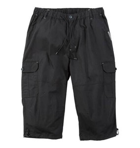 OUTDOOR PRODUCTS ビッグサイズ TCウェザーカーゴクロップドパンツ ブラック