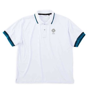 SY32 BY SWEET YEARS GOLF ビッグサイズ ライトストレッチワッペン半袖ポロシャツ ホワイト
