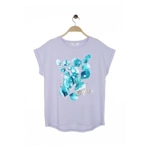 T-shirt Purple Short-Sleeved T-Shirt Cotton