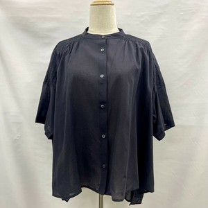 Button Shirt/Blouse Collarless [S/S NEW]