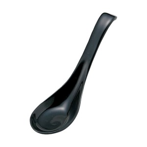 光洋陶器 花伝 黒 雑炊ロングスプーン 50130098
