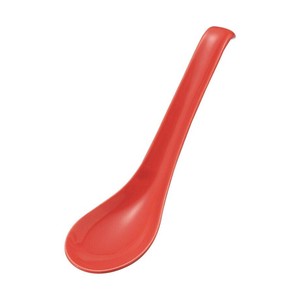 光洋陶器 花伝 赤 スープスプーン 大 50140092