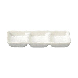 光洋陶器 花伝 新粉引 石目3品盛 51520083
