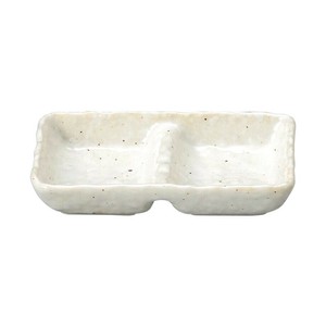 光洋陶器 花伝 新粉引 石目2品盛 51520084