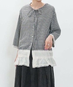 【2025春夏新作】チェックにレースとSH