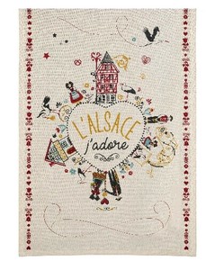 フランス直輸入　ティータオル Ficelle 50 X 70　L'ALSACE　アルザス