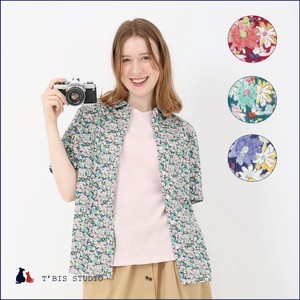 衬衫 花卉图案 衬衫 日本制造