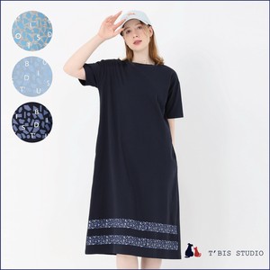 Casual Dress Crew Neck Shirt Dress L Size