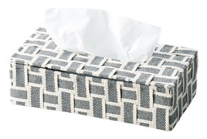 グリッドティッシュケース　ケース/ティッシュ/カバー/インテリア雑貨
