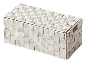 折りたたみフタ付きバスケット S　収納/シンプル/インテリア/カゴ/バスケット/オシャレ