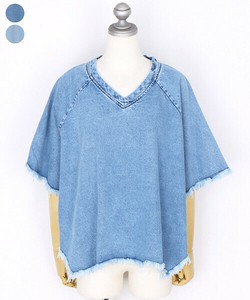 Button Shirt/Blouse V-Neck 100% Cotton 7/10 length [2025 NEW]