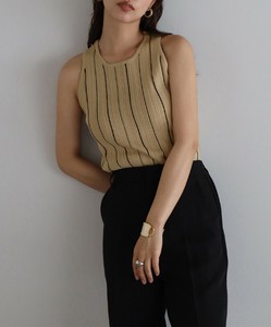 Camisole Stripe Tank Top American Sleeve