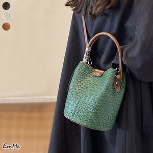 デザインバケットバッグ PU 2way ハンドバッグ PU ショルダーバッグ  【2025SS】 ONK3000
