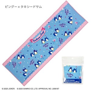 【スーパークールタオル】ピングー×タキシードサム　スナップボタン付き　約20×60cm