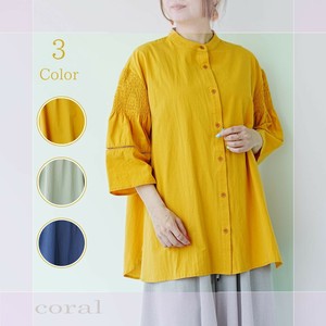 Pre-order Button Shirt/Blouse Pintucked 100% Cotton