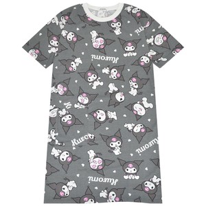 T-shirt Patterned Ladies fashion T-Shirt Sanrio Characters Short Sleeve KUROMI