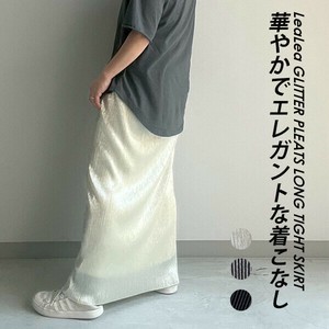 2025年新商品 裙子 百褶/褶裥 紧身裙 到脚踝长裙
